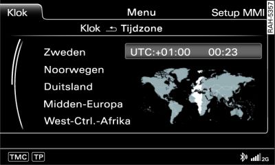 Tijdzone instellen